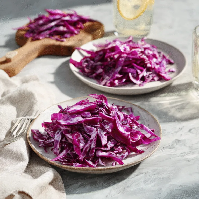 Creamy Red Cabbage Slaw