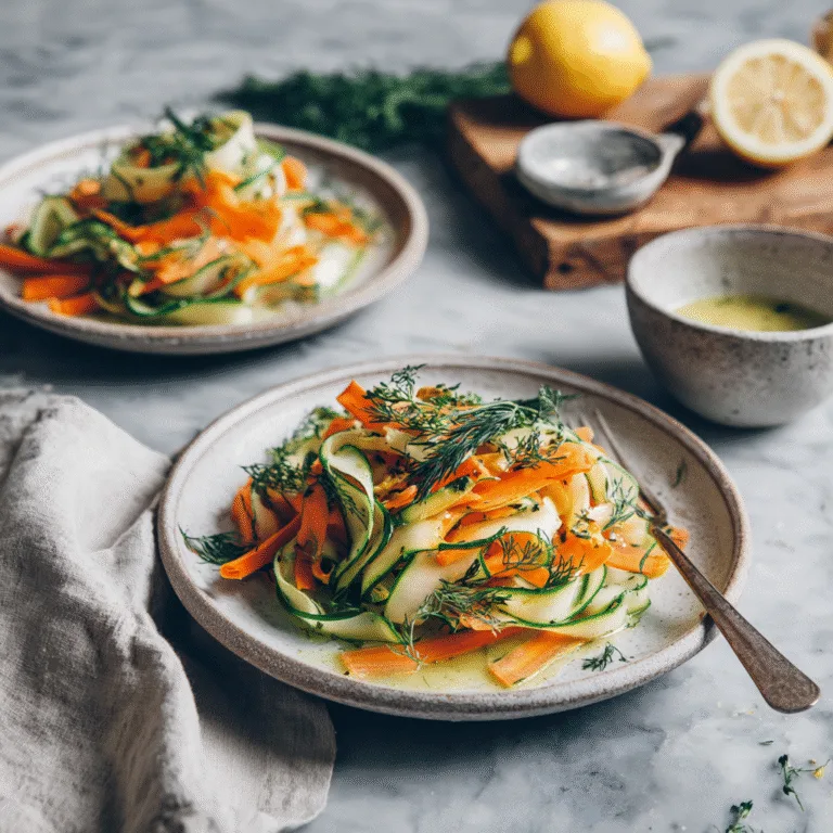 Carrot & Cucumber Ribbon Salad – Fresh, Light & Dairy-Free