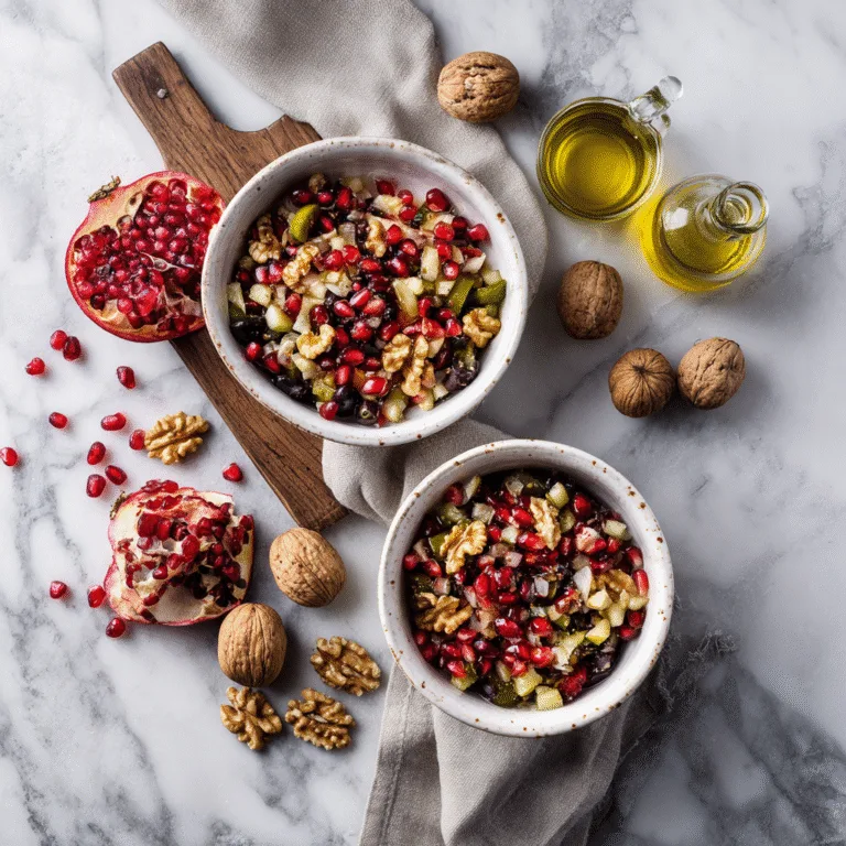 Olive Salad with Pomegranate & Walnuts – A Vibrant Mediterranean Classic