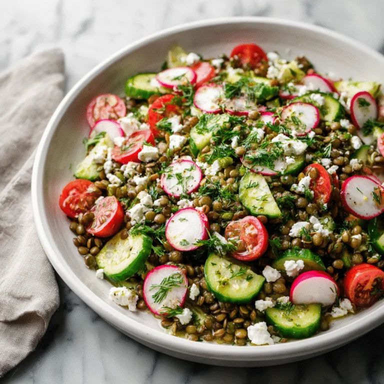 Spring Lentil Salad – Fresh, Colorful & Versatile