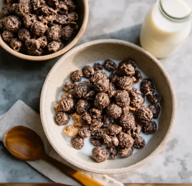 Healthy Homemade Chocolate Puff Cereal (4 Ingredients)