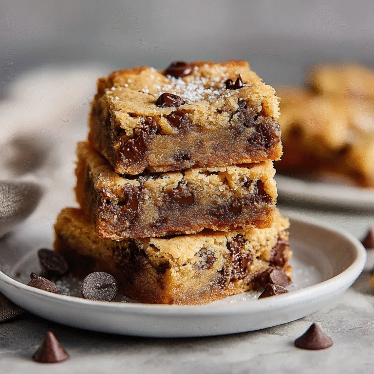 The Best Chocolate Chip Blondies (Soft, Chewy & One Bowl!)