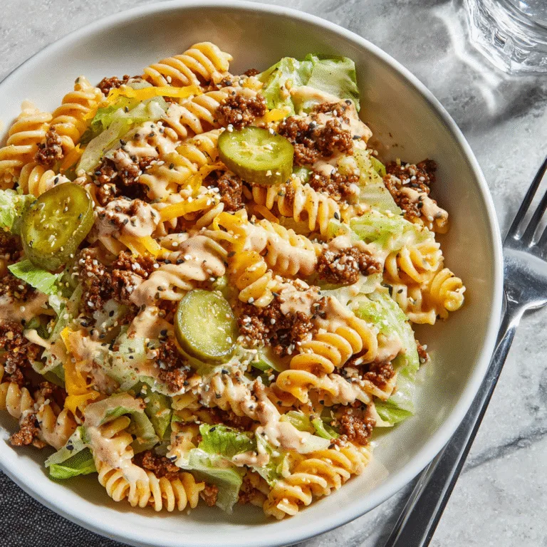 Big Mac Pasta Salad: The Ultimate Cheeseburger-Inspired Pasta Salad