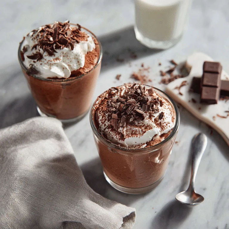 5-Ingredient Blender Chocolate Mousse