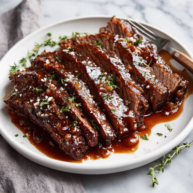 Slow Cooked Beef Brisket – Tender, Soul-Warming Comfort Food