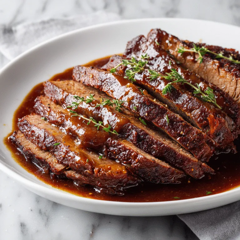 Slow Cooked Beef Brisket – Tender, Soul-Warming Perfection