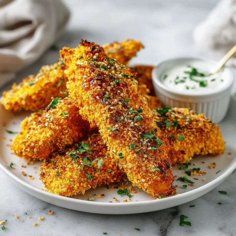 Crispy Turmeric Chicken Tenders (Oven-Baked & Gluten-Free)