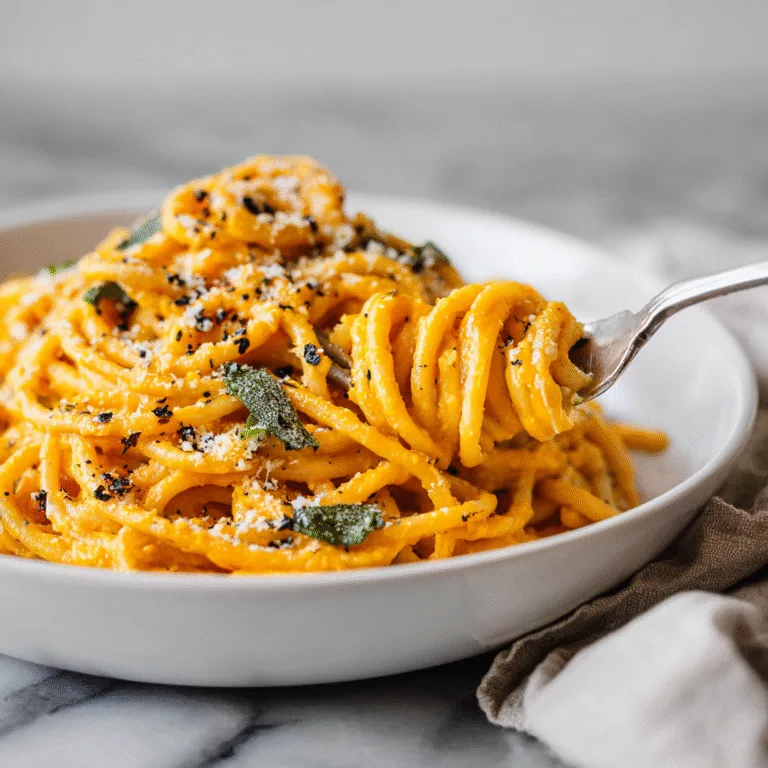 Creamy Roasted Garlic Butternut Squash Pasta