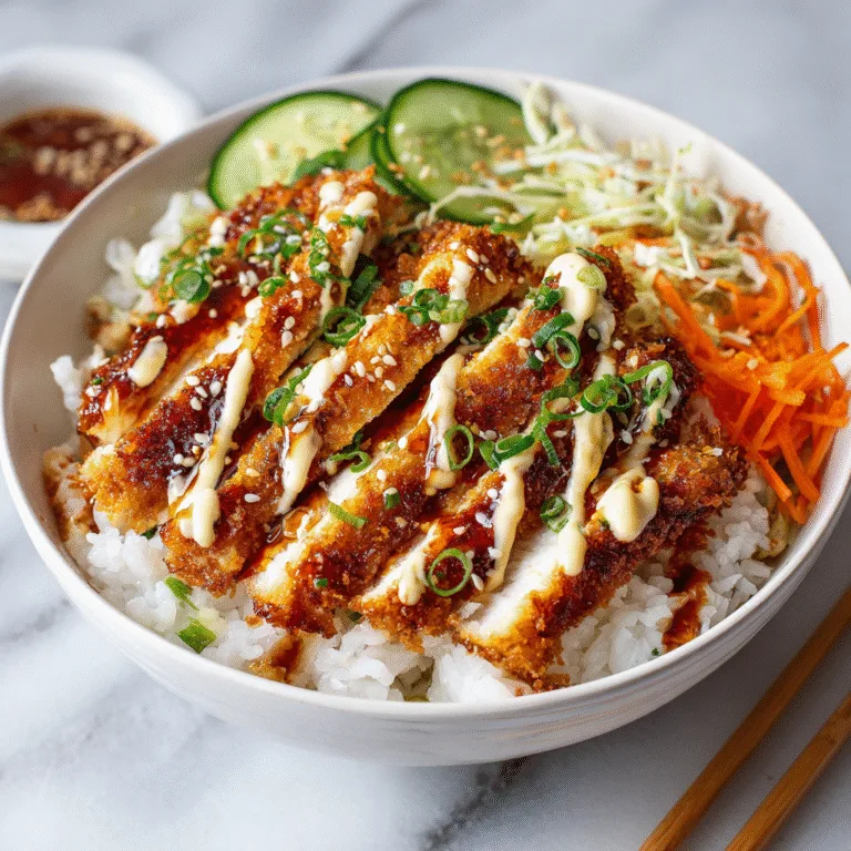 Crispy Chicken Katsu Bowls
