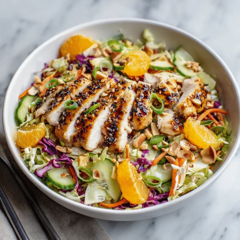 Sesame Ginger Orange Chicken Salad