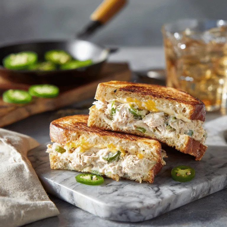 Spicy Jalapeño Cheddar Tuna Melt: The Ultimate Bold and Cheesy Sandwich