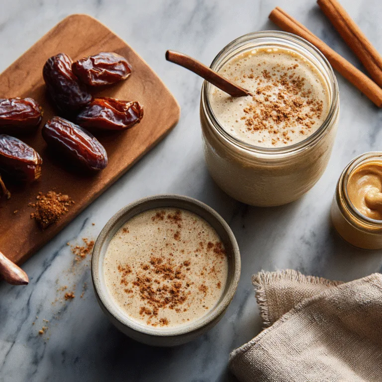 Snickerdoodle Tahini Date Smoothie