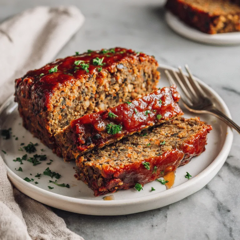 Mom’s Ultimate Vegetarian Lentil Loaf