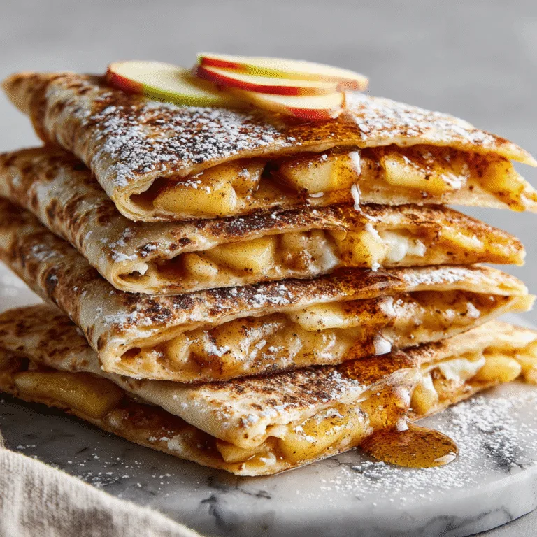 Apple Cinnamon Breakfast Quesadillas