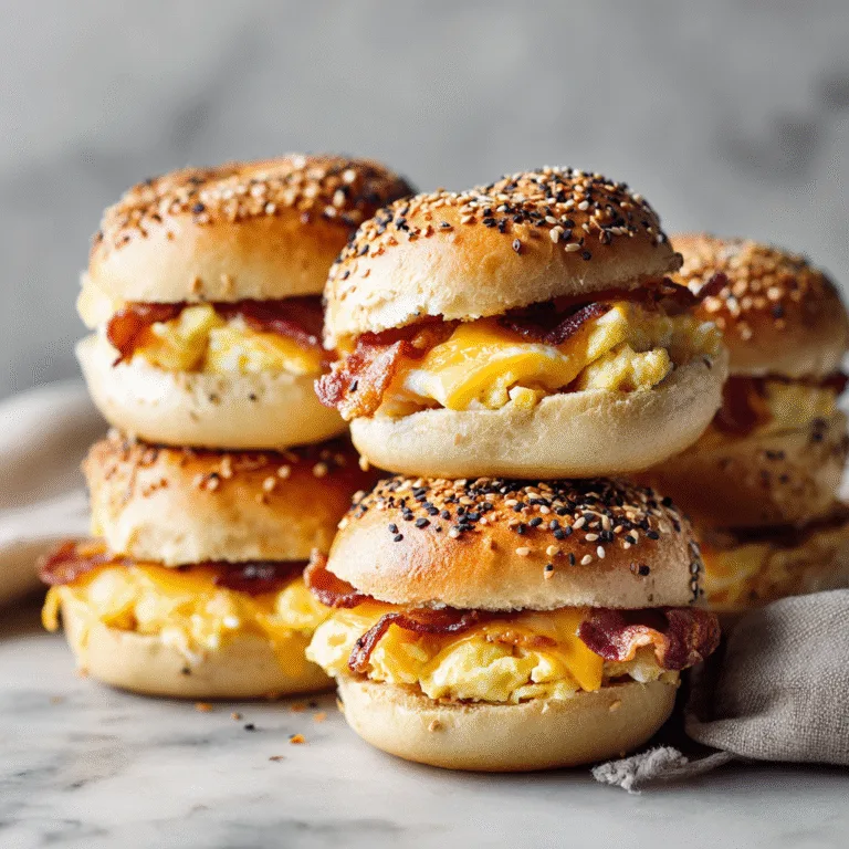 Bagel Breakfast Sliders