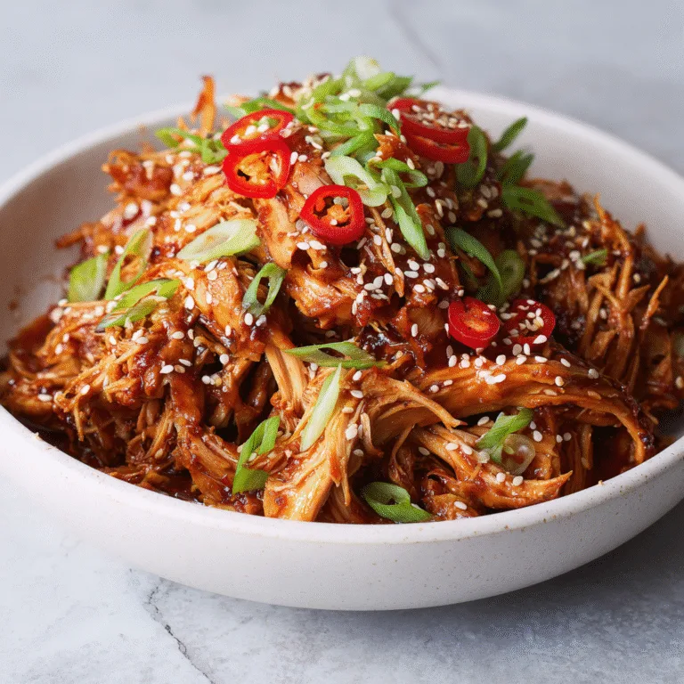 Slow Cooker Korean BBQ Chicken – Sweet, Sticky, and Effortless
