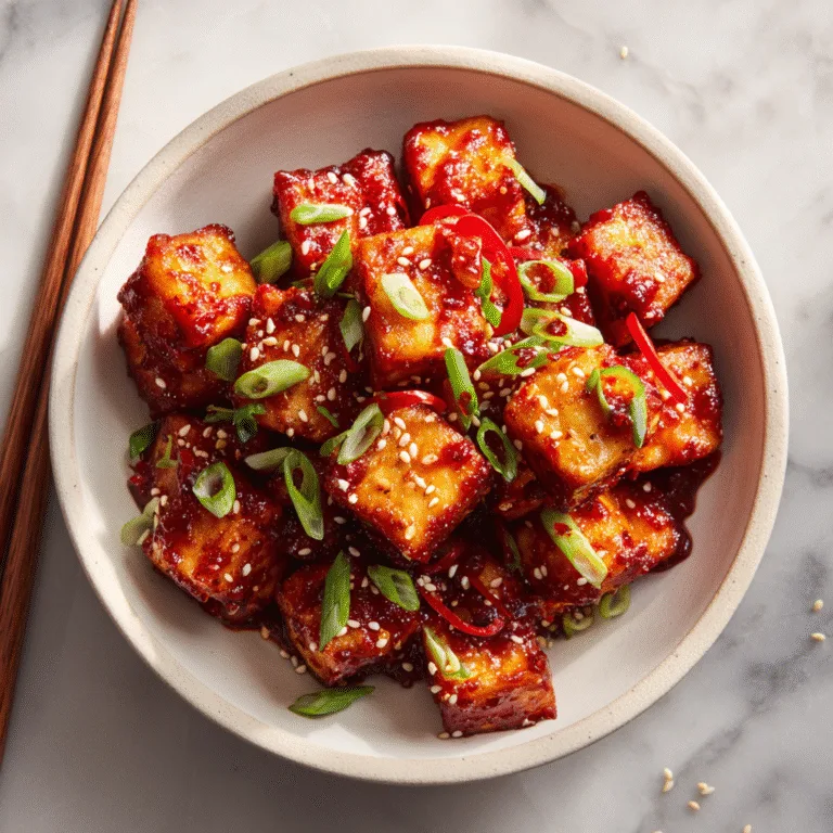 Sticky Gochujang Tofu