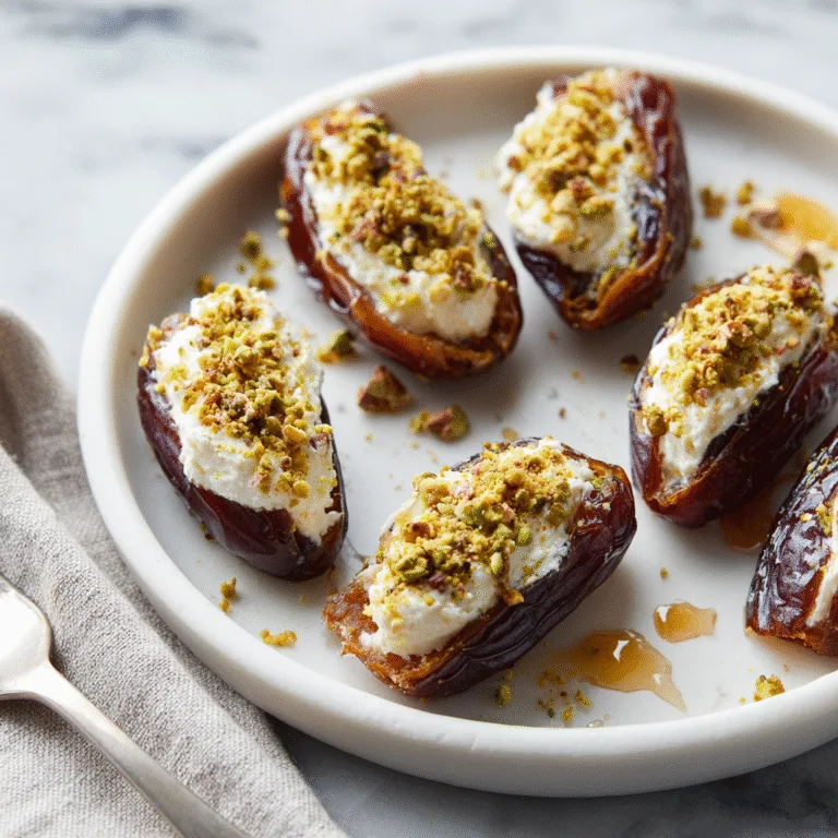 Honey Pistachio Ricotta Stuffed Dates – An Easy and Elegant Sweet Treat