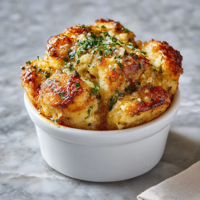 Mini Garlic Monkey Bread – Buttery, Cheesy & Irresistibly Pull-Apart