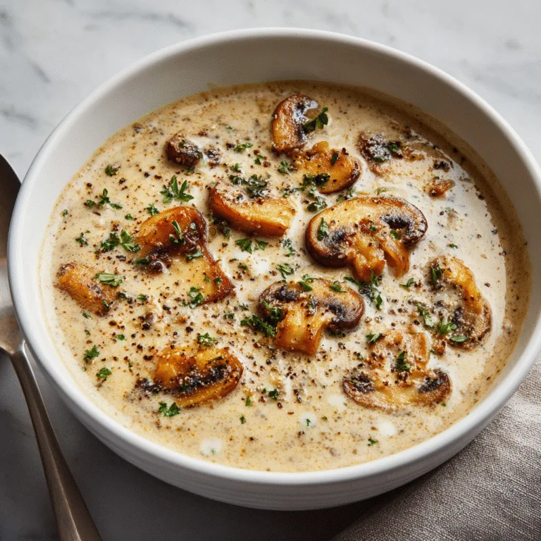 Creamy Mushroom Sauce – Rich, Velvety & Irresistibly Savory