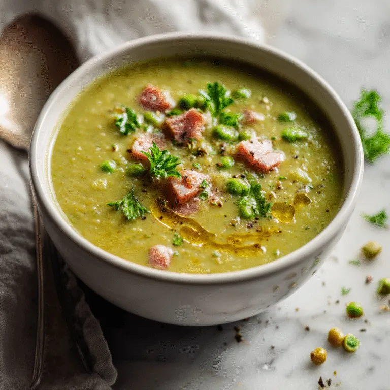 Slow Cooker Pea and Ham Soup – Hearty, Comforting & Effortless