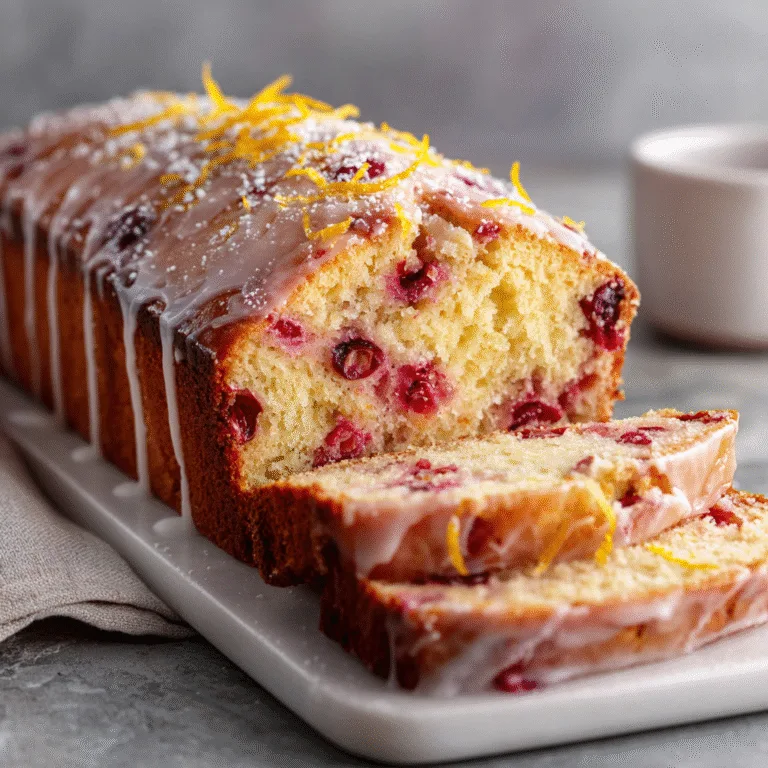Cranberry Orange Loaf (Moist & Easy Citrus Cake)