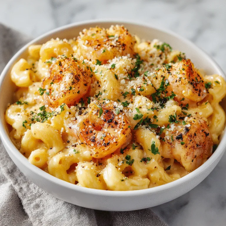 Garlic Shrimp Mac and Cheese (One-Pot Creamy Comfort Food)