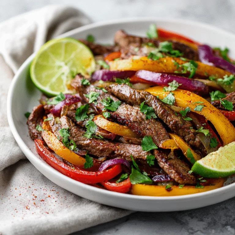 Juicy Beef Steak Fajitas (Easy Grilled Mexican Favorite)