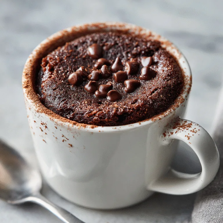 Microwave Brownie in a Mug – The Ultimate 5-Minute Chocolate Fix