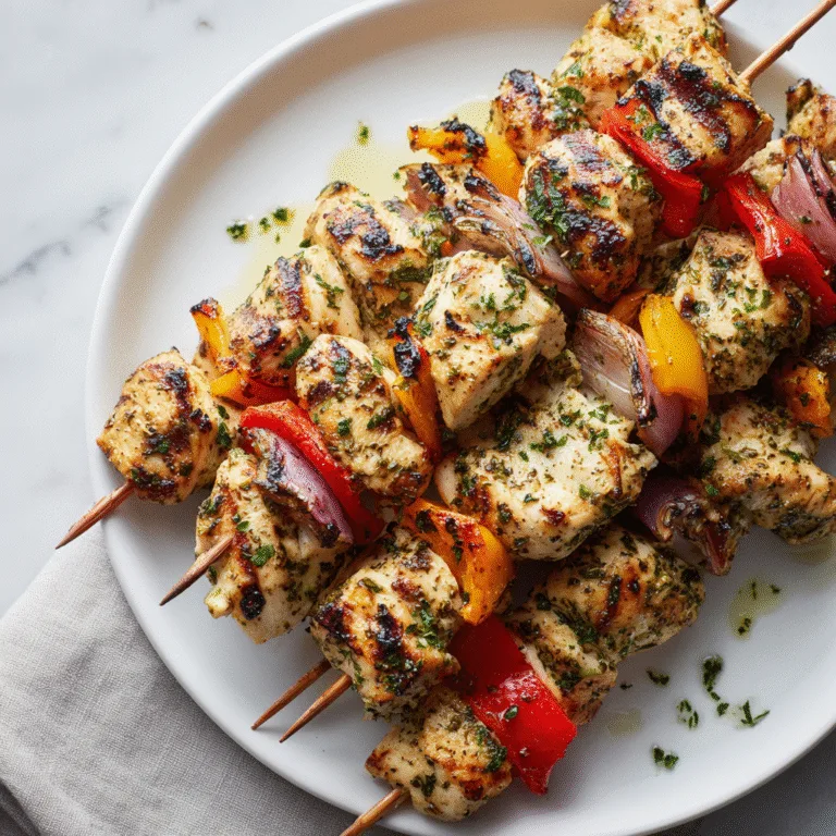 Greek Marinated Chicken Kabobs – Juicy Mediterranean Grilled Perfection