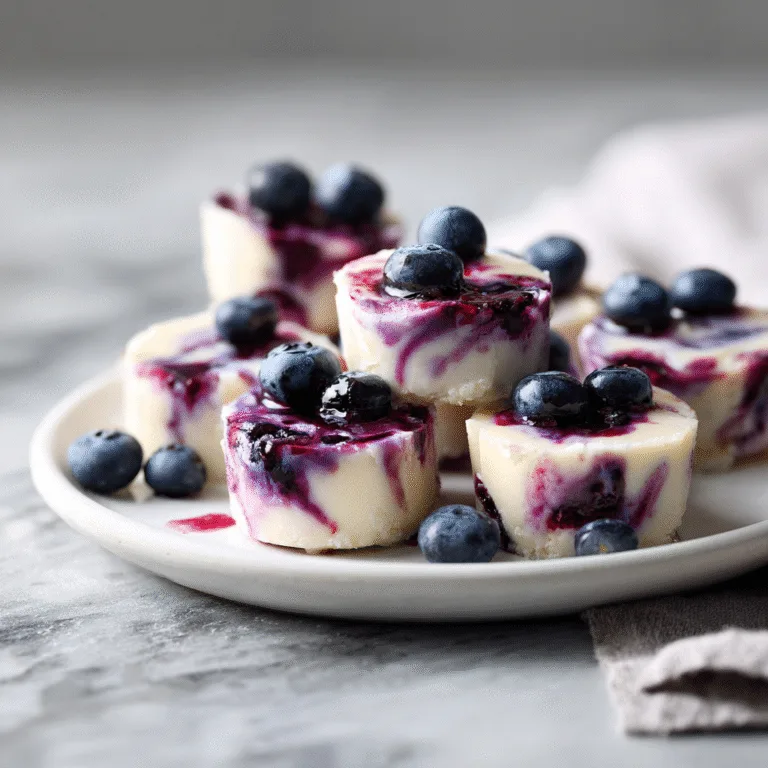 Blueberry Swirl Yogurt Bites