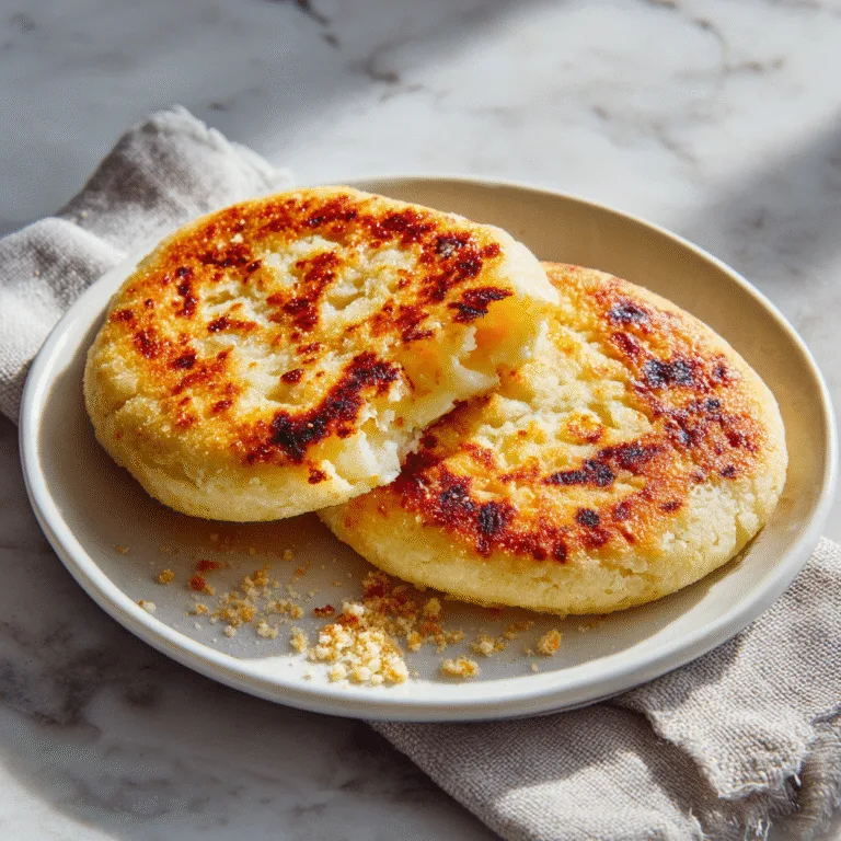 Arepas con Queso (Cheese-Filled Corn Cakes): Golden, Crispy, and Comfortingly Cheesy