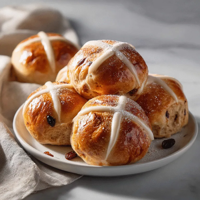 Homemade Hot Cross Buns (Soft, Spiced Easter Bread)
