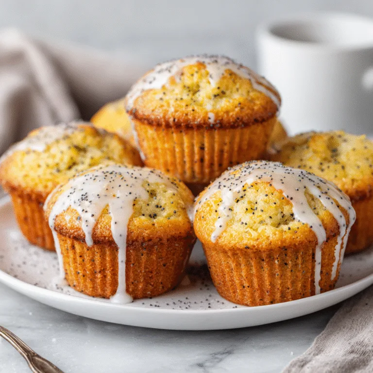 Lemon Poppy Seed Muffins (Moist, Bright & Bakery-Style)