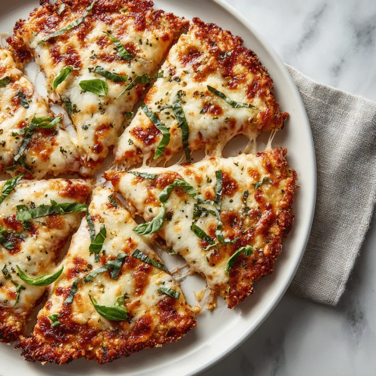 Chicken Crust Pizza (High-Protein, Low-Carb Pizza You’ll Crave)