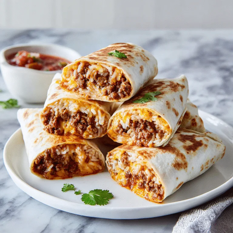 Easy Ground Beef Burritos (Simple & Flavorful Tex-Mex Dinner)