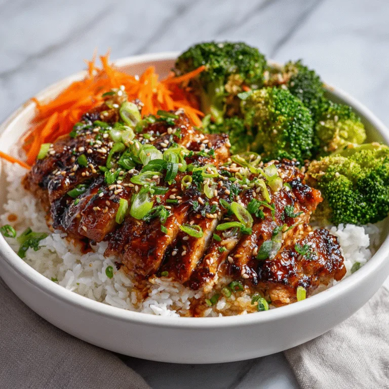 Healthy Sticky Chicken Bowls (High-Protein & Easy Weeknight Dinner)