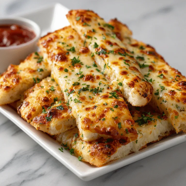 Easy Cheesy Garlic Breadsticks – Buttery, Gooey & Irresistible