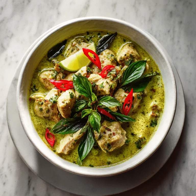 Bright & Herby Lemongrass Chicken Green Curry
