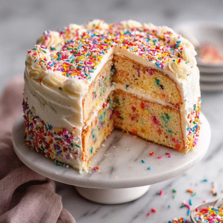The Ultimate Homemade Funfetti Birthday Cake