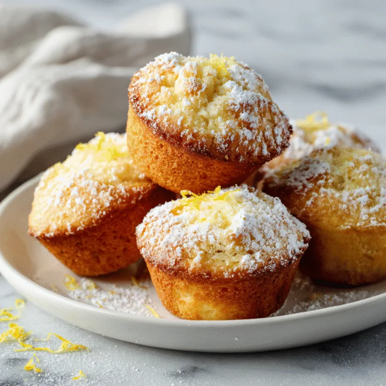 Lemon Cream Cheese Muffins (Soft, Tangy & Bakery-Style Delight)