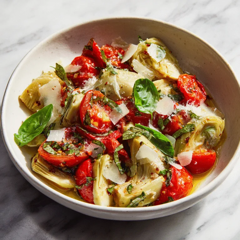 Tuscan Artichoke Tomato Salad (Fresh, Vibrant & Mediterranean-Inspired)