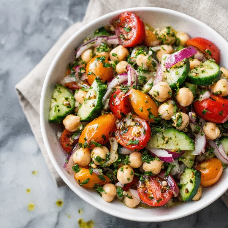 Mediterranean Dense Bean Salad (Fresh, Flavor-Packed & Perfect for Meal Prep)