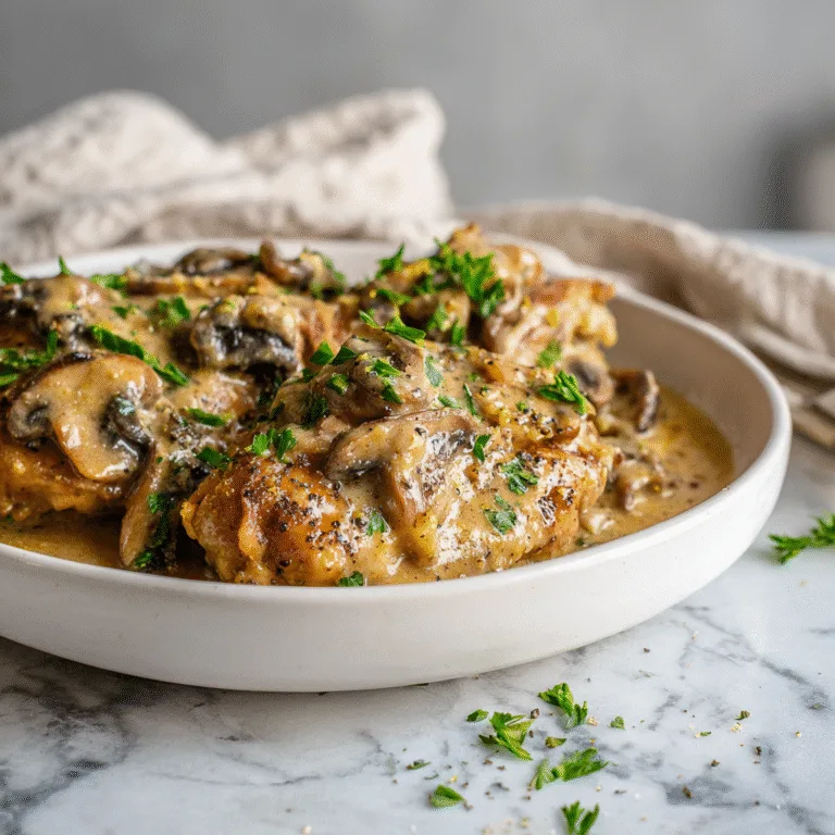 Creamy Crock Pot Chicken Marsala (Rich, Cozy & Effortless Dinner)