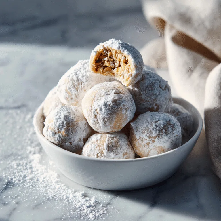 Peanut Butter Snowballs (Easy No-Bake Holiday Treat)