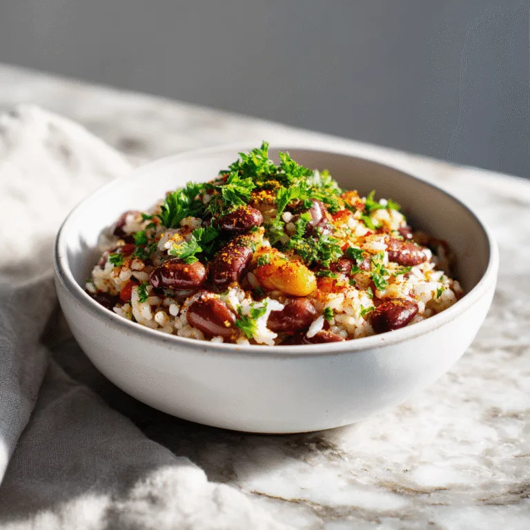 Mediterranean Rice and Beans (Easy One-Pot Comfort Meal)