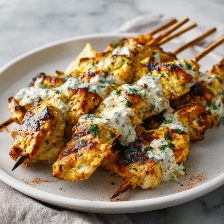 Chicken Gyro Skewers – Easy Greek-Inspired Recipe