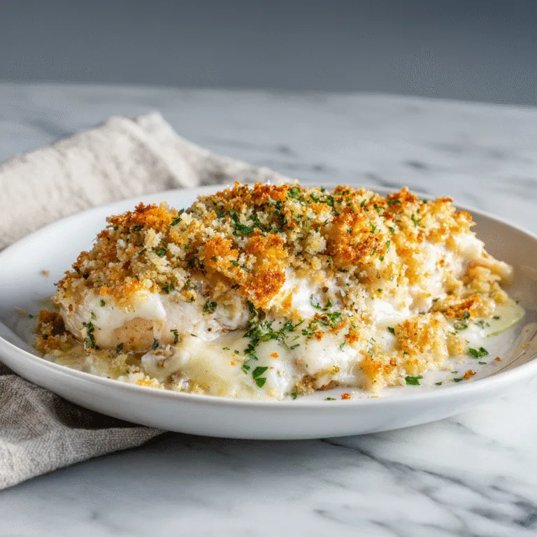 Creamy Swiss Chicken Bake – Easy, Cheesy & Irresistible