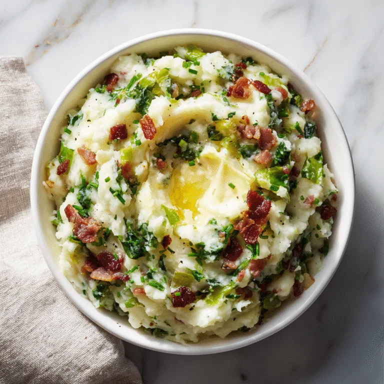 Colcannon with Bacon 🥔🥓 – Irish Comfort Food Done Right