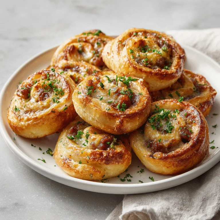 Easy Sausage Pinwheels 🌀🥓 – The Perfect 3-Ingredient Appetizer